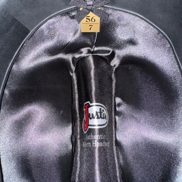 Justin Boots black Cowboy Hat - Picture 3 of 3